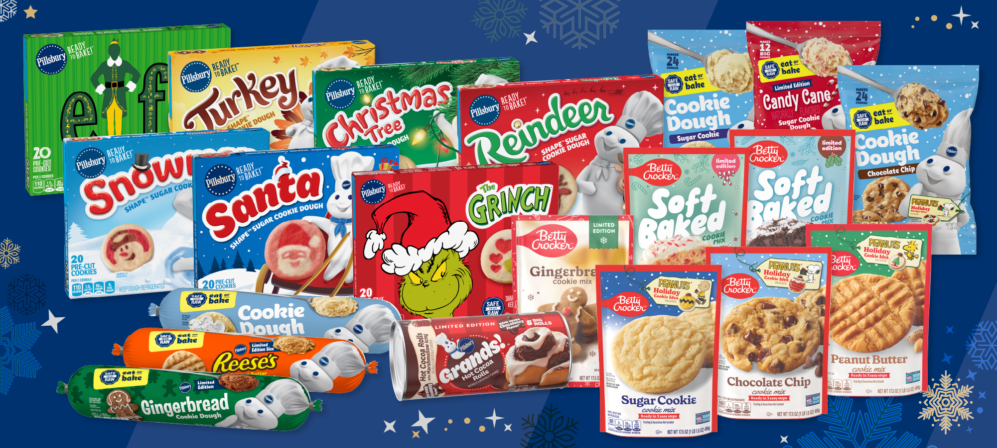 A collection of General Mills products